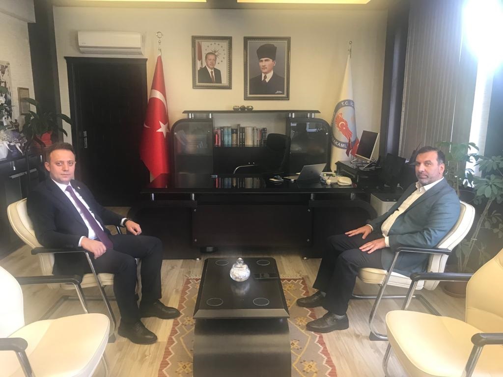 Belediye Başkanı İbrahim Sarıcaoğlu'ndan, Sayın Kaymakamımıza Ziyaret