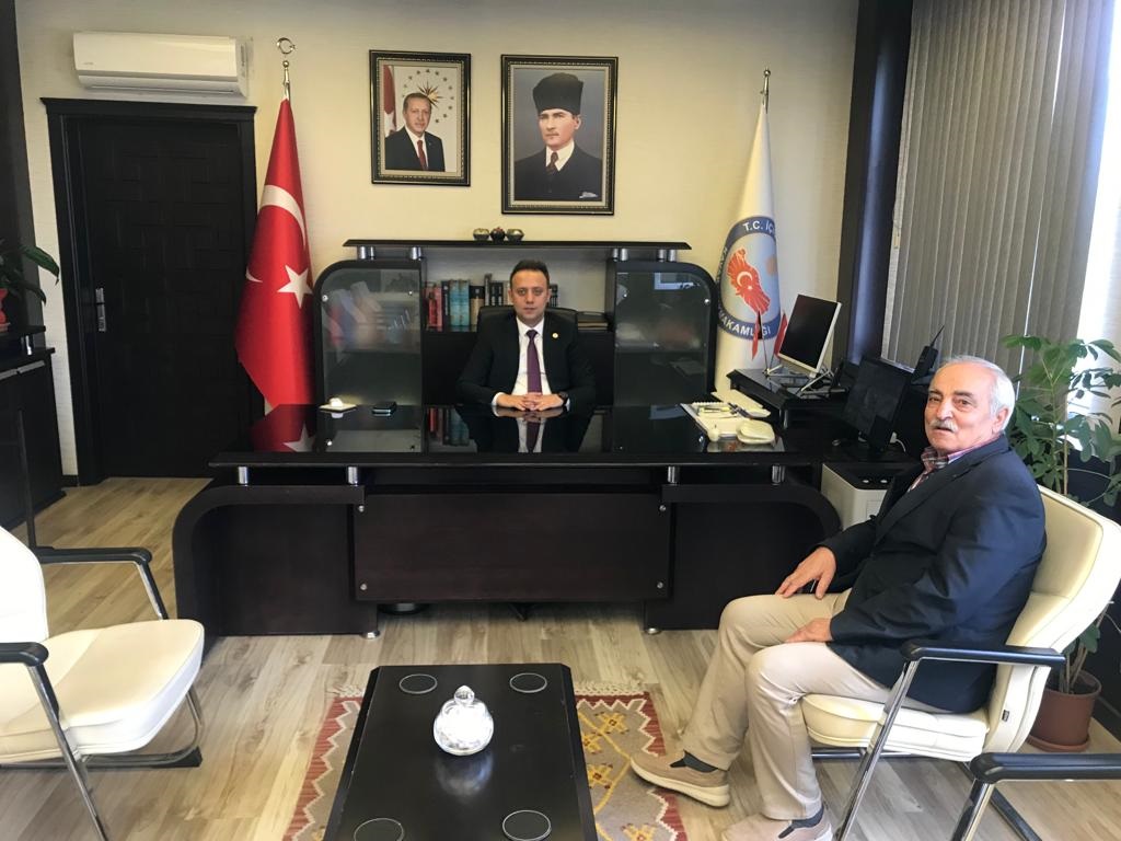 Emekli Yazı İşleri Müdürü Mustafa Günay'dan, Sayın Kaymakamımıza Ziyaret